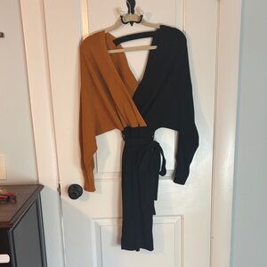 BCBG Black Ribbed Knit Dress